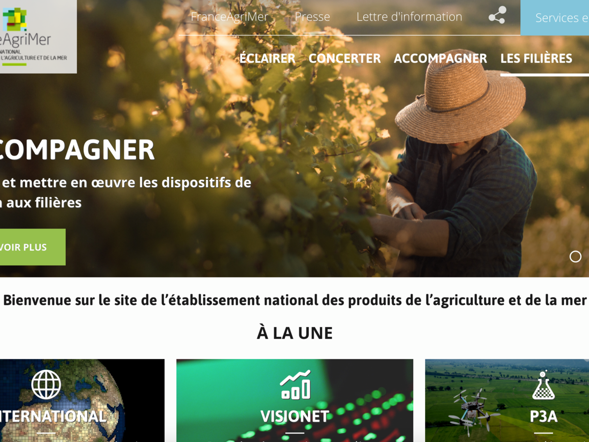 Migration et refonte graphique du site de FranceAgriMer